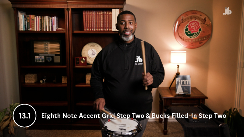 (Ch. 13.1)-Eighth Note Accent Grid Step Two & Bucks Filled-In Step Two